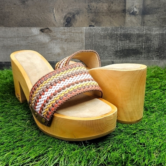 New Veronica Beard Hannalee Woven Platform Sandal. 10 - Picture 1 of 14